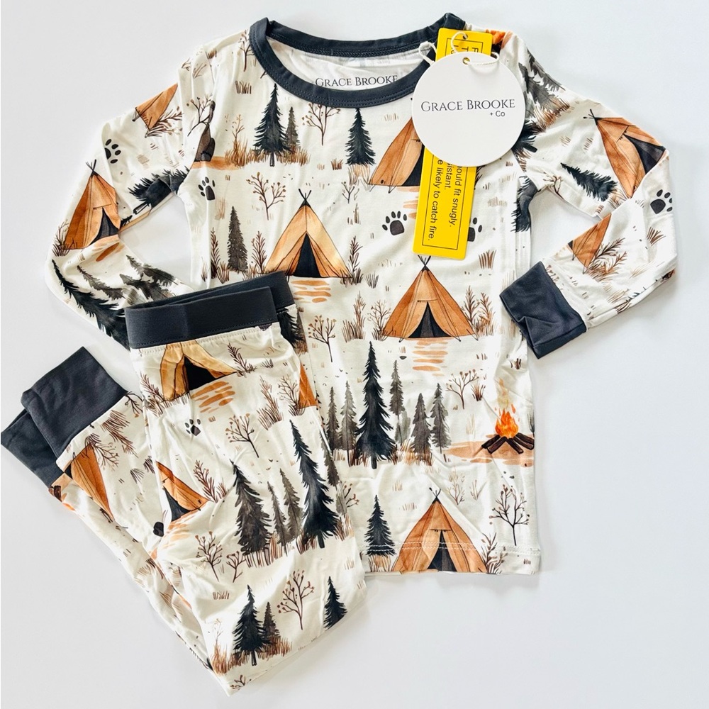 NWT Grace Brooke + Co Camping Bamboo Set